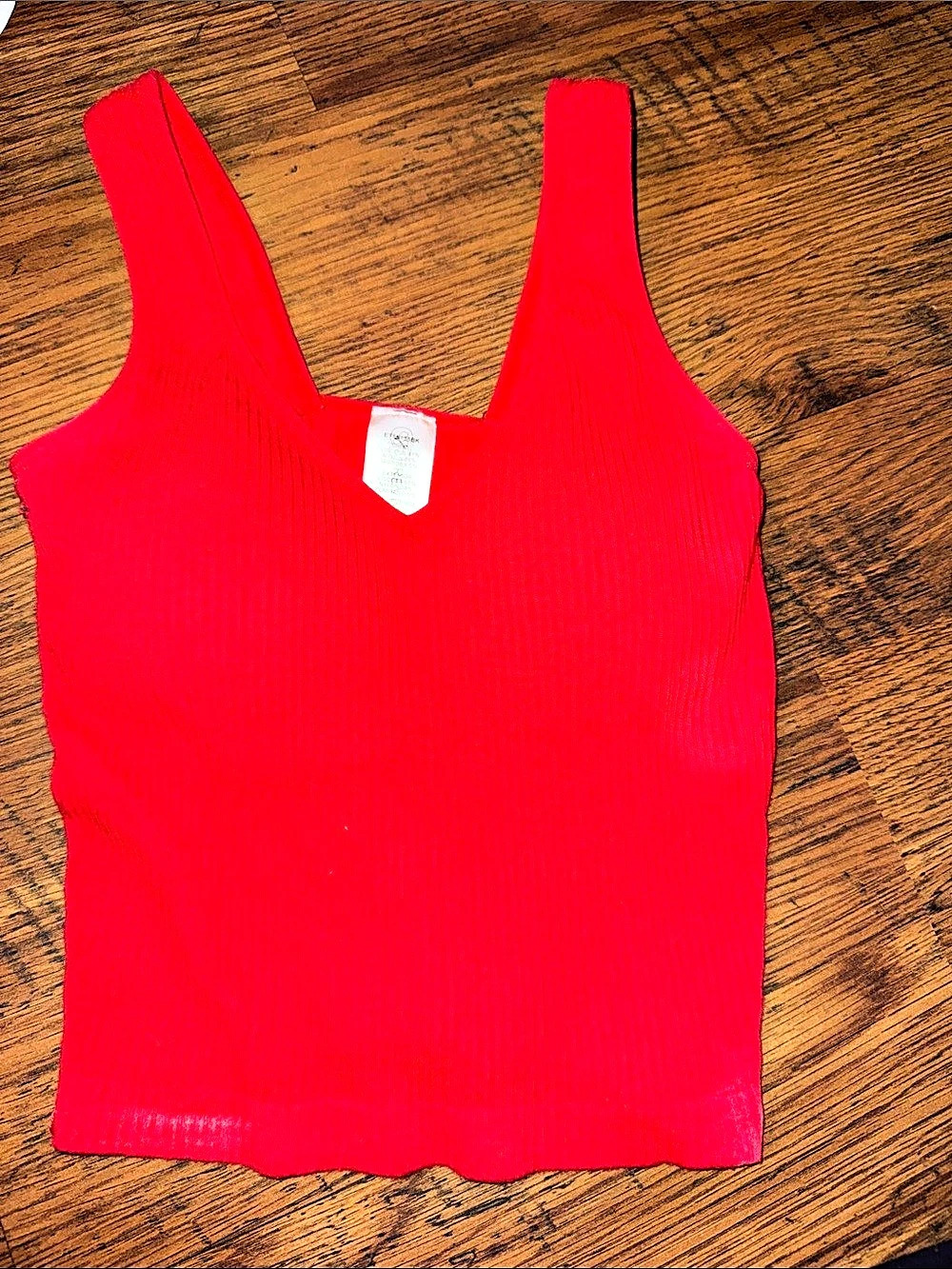 Revival Padded Bra Top Tank Top Red XS 22.1.M.1